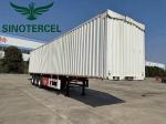 White Box Semi Trailer Cargo 18 Wheeler Container Customized