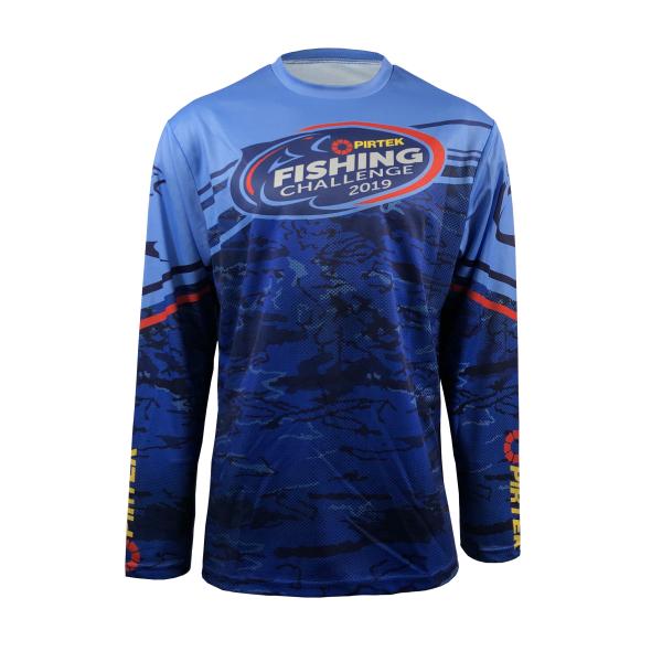 Adults Custom Sublimation Performance Wicking Fishing Jersey Polystere Shirt