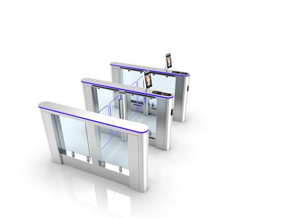 Face Recognition Barrier Turnstile Gate RFID QR Barcode Tripod Entrance Barrier