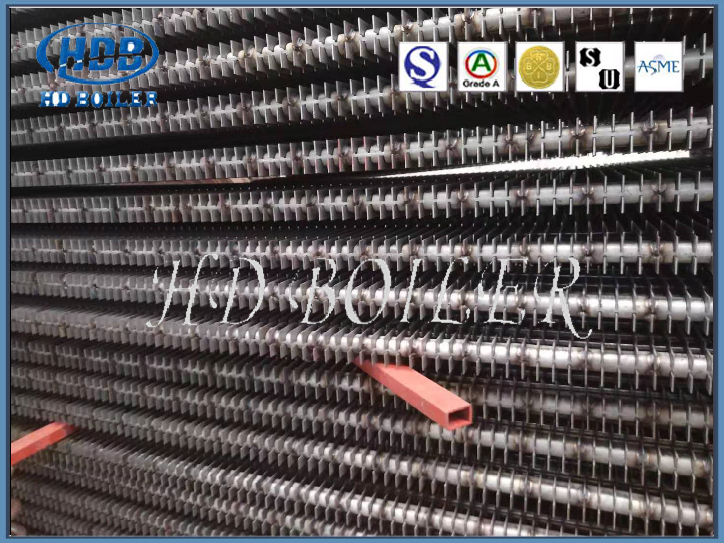 CS / ND / Stainless Steel Spiral Finned Tube H - Type Fin Tube For Boiler Economizer