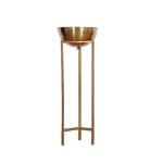 Rectangular stainless steel material golden stand flower pot decoration for
