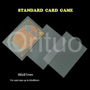 Wholesale Clear 66x91 Card Sleeves Non Glare Deck Protector 66x91 Sleeves from china suppliers