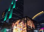 Outdoor Waterproof Full Color Transparent LED Screen HD P6 Glass Wall Advertisin