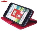 Foldable LG L90 PU Leather Cases Magnetic Buckle Multi Color
