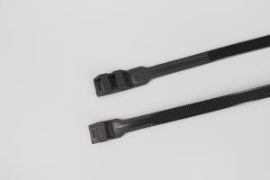 Wholesale DM-9*260mm Black Nylon Material strong double loop lock zip ties from china suppliers