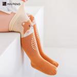 Cute Cartoon Pattern Custom Knee High Socks Cotton Non Slip Baby Stockings