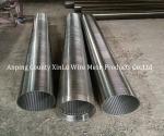 Slot Wedge Sand Control Well Screen SS304 SS316L Wrapped Screen Pipe
