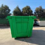 Heavy Duty Outdoor Waste Bin Recycling Mobile Metal Skip Customized