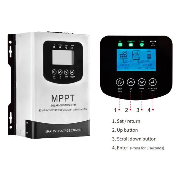 24 Volt 48 Volt 60 Amp Solar Charge Controller For Off Grid Solar Power System