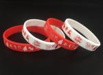 Silkscreen Printing OEM 175X12X2MM PVC Wrist Band