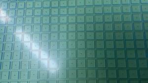 China Quartz / Borosilicate UV Glass Plate Punching Holes 4.4 X 4.4 X 0.5mmt on sale