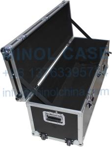 Wholesale 48 Utility Flight Case With Low Profile Wheels Silver On Black from china suppliers