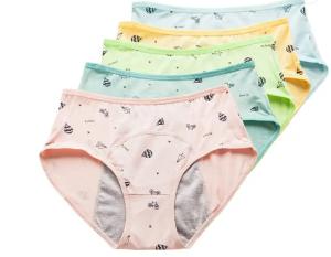Wholesale Teen Girls 3 Layers Period Underwear Leakproof Super Absorbent Menstrual Panties For Teenage Girls Physiological Panty from china suppliers