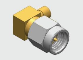 90 Degree Right Angle 18Ghz SMA Male Plug Coaxial Cable Connector Solder Type