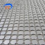 4mm Silver Aluminum Mesh Fabric Decorative Flexible Metal Sequins Wall