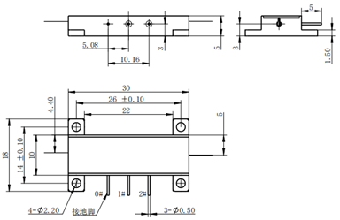 Multi Functional FOG Components MIOC Optoelectronic Devices Customized Integrated Optics Chip
