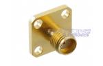 Gold SMA Male Female Coaxial Connector Bulkhead Crimp With Reverse Polarity Plug
