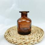 Clear Glass Collar 100ml 150ml Empty Luxury Round Amber Reed Diffuser Bottle for
