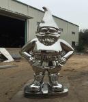 Santan Clause Stainless Steel Sculpture , Customized Outdoor Modern Sculptures