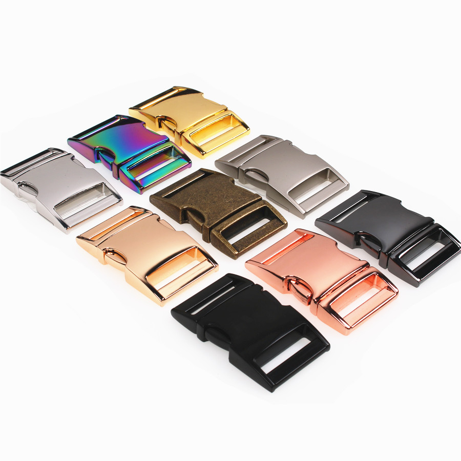 Wholesale Durable Dog Buckle Metal Hardware 1inch Side Release Buckle For Making Pet Collar