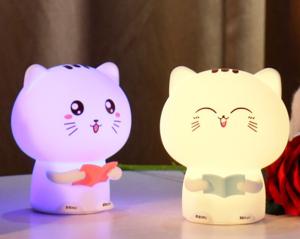 Wholesale OEM Kingda Remote Control Kitten Night Light battery powered CE certificate from china suppliers