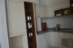 Modern Aluminum Extrusion Profiles Kitchen Cabinets With Marble Table