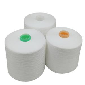 China Spun Polyester Yarn Dyed Spun Polyester Yarn 202 302 402 502 602 Polyester Ring Spun Yarn on sale