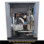 Oil Free/ Oil Less Screw Air Compressor RMW-100A 75kw 8bar for electric factory