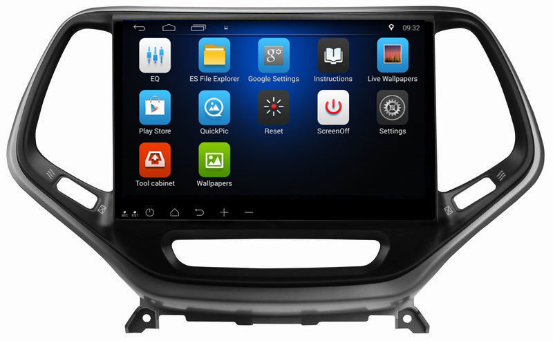 Ouchuangbo car gps nav ndroid 8.1 system for Jeep Cherokee 2016 with BT USB wifi 4 Core CPU calculator function
