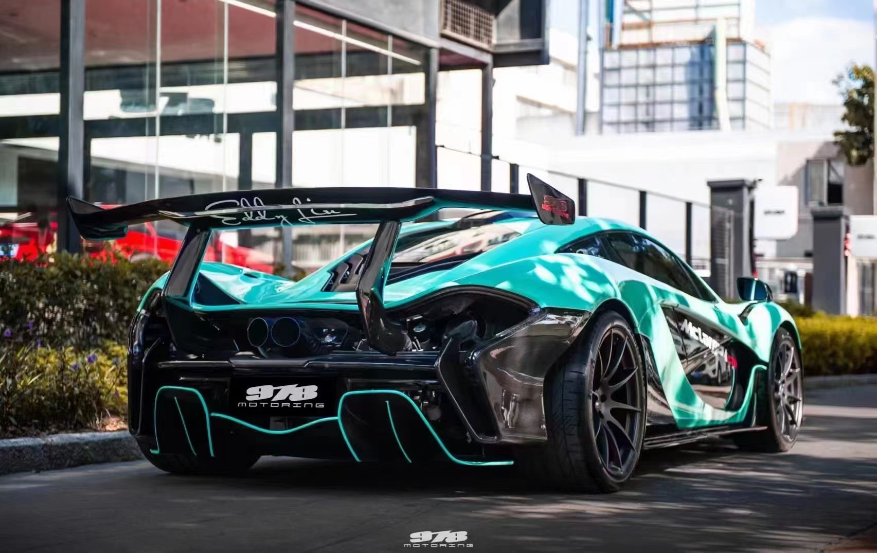 For McLaren P1 Body Kit P1 Upgraded GTR Style Front and Rear Bumper Spoilers Carbon Fiber Body Kit