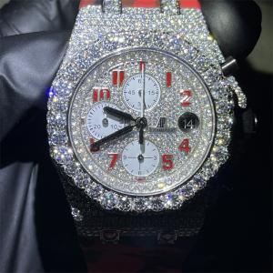Wholesale Royal Oak Moissanite Iced Out Watch from china suppliers