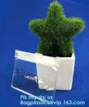 cosmetic zipper bag clothes bags, Slider zipper stand up bag, Plastic Cosmetic