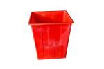 Solid Durable Paper Recycling Bin , Plastic Kitchen Waste Bins In Red Color