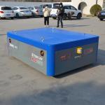 Battery Operated Material Transfer Trolley , 3 Tons Wireless Electric Flat Car
