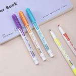 Student Plastic Double Line Contour Pen Graffiti Handbooks Multi Color