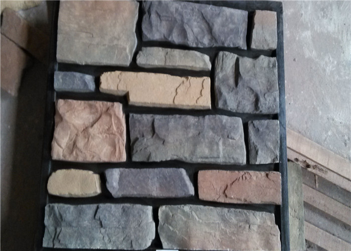 Classical Style Wateproof Faux Exterior Stone , Faux Veneer Stone Panels For Home Building