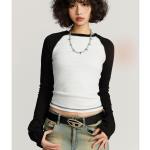 5xl 4xl 3xl 100 Cotton Long Sleeve T Shirts O-Neck Collar Women'S Y2k Vintage