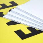 Recycled White Coroplast Sheets 10mm Blank Corrugated Plastic Sheets