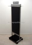 4-Caster Retail Store Custom Metal Floor Stand Leather Belt Display Rack