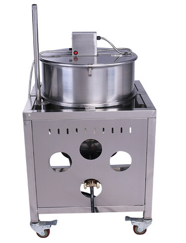Spherical Kettle Caramel Popcorn Making Machine With Gas Heating