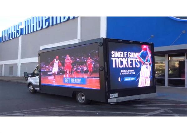 Three sides outdoor trailer truck LED sign LED screen front maintenance LED