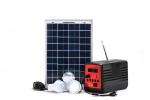 10W Multi Functional Solar Lighting System With FM Radio MP3