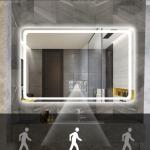 Bathroom mirror lamp square smart make-up mirror light hotel led anti-fog