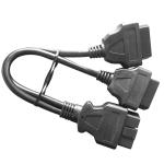 2 In 1 Overmolded Automobile Wire Harness 16pins Male To 2 Female Y Splitter
