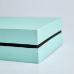 Rigid Cardboard Packaging Box Small Jewelry Box With Velvet Tray