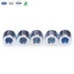 M8 Electronic Screws Carbon Steel Blue Zinc Plated Hexagonal Screw Headless Flat