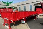 Tri Axles 60000kg Sidewall Semi Trailer For Container Transportation