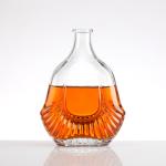 Customize Sealing Type Super Flint Glass 750ml Square Spirit Fish Shape Liquor