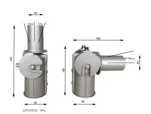 Wholesale 90°-180° Adjustable Adapter Classic Style Firm Bracket Arm For Street Light from china suppliers