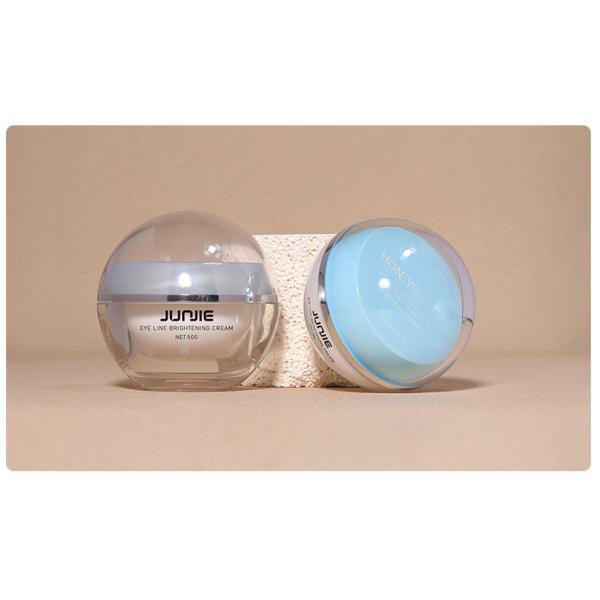 Customized Ball Shaped Skincare Jars Plastic 20g 30g 50g Eye Cream Face Cream Eye Gel Moisturizer Jar